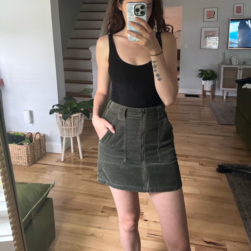 Corduroy skirt
